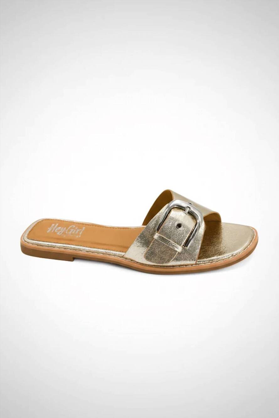 NEW CORKYS FOOTWEAR women's pick me up sandal in gold